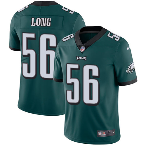 Nike Eagles #56 Chris Long Midnight Green Team Color Men's Stitched NFL Vapor Untouchable Limited Jersey